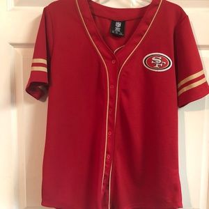 49ers baseball style jersey